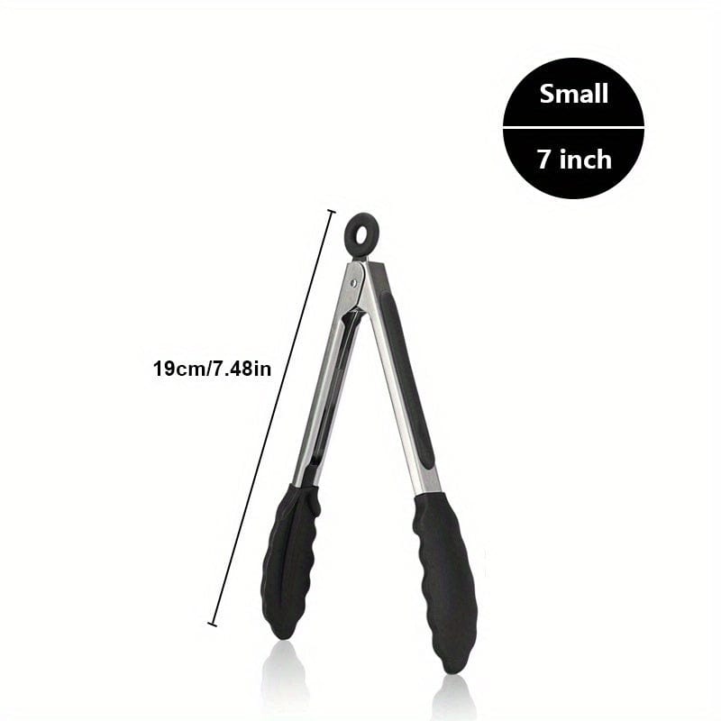 Pince de cuisine inox embouts silicone 17,8 cm