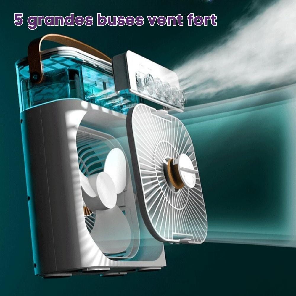 Ventilateur Humidificateur Brumisateur 3-en-1